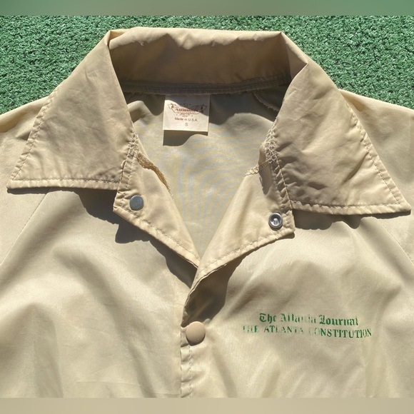 VTG 80’s Atlanta Journal Constitution AJC Newspaper Reporter Jacket Men’s Small - Picture 3 of 12